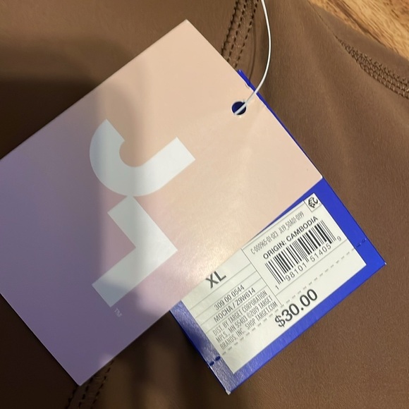 JoyLab women’s XL pants crossover flare high rise leggings mocha brown NWT - Picture 4 of 8